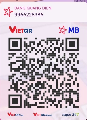Mã QR chuyển khoản VietQR MBBank DANG QUANG DIEN